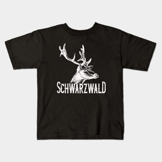 Schwarzwald Heimat mit Hirsch Kids T-Shirt by Foxxy Merch